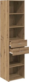 vidaXL Highboard Artisan Oak 45 x 42,5 x 185 εκ. Επεξεργασμένο ξύλο