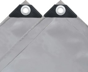 vidaXL Μουσαμάς 650 γρ./μ.² Γκρι 2 x 3 μ.