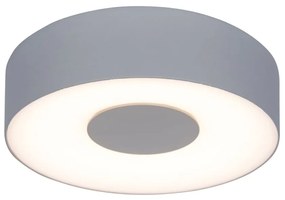 Φωτιστικό Τοίχου - Οροφής Ublo Round Small 6348102112 IP54 Led 3000K 45x19,3x19,3cm Matt Silver Lutec