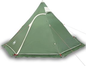 vidaXL Σκηνή Κάμπινγκ Tipi 5 Ατόμων Αδιάβροχη Πράσινη