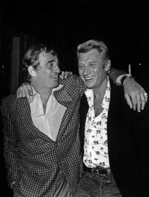 Φωτογραφία Jean Paul Belmondo and Johnny Hallyday at the King Club