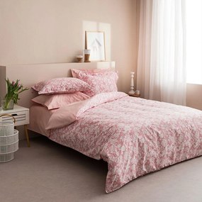 Κουβερλί Sanel-2 Rose Wine Vesta Home Υπέρδιπλο 230x270cm 100% Βαμβακοσατέν