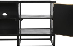 Τηλεόραση DKD Home Decor Μαύρο Μέταλλο Ξύλο (120 x 37 x 50 cm)