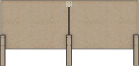 vidaXL Κεφαλάρι Σκούρο Γκρι 200 x 200 εκ. Υφασμάτινο