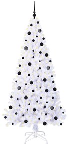 vidaXL Τεχνητό Χριστουγεννιάτικο Δέντρο Λευκό 210 cm PVC και Ατσάλι