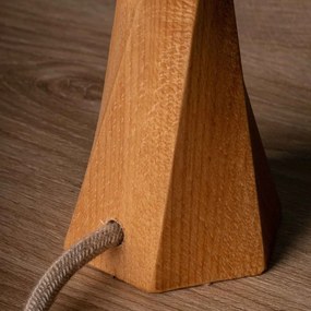 Βάση για Επιτραπέζιο Φωτιστικό Distortion Small E27 από Μασίφ Ξύλο