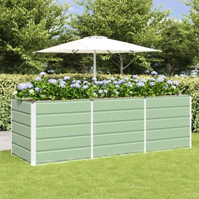 vidaXL Γλάστρα Πράσινο 240 x 80 x 75 εκ. Ατσάλι