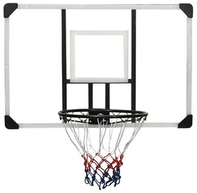 vidaXL Ταμπλό Μπασκέτας Διάφανο 106x69x3 εκ. Πολυανθρακικό