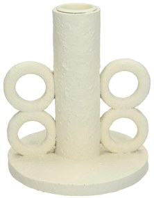 Κηροπήγιο ArteLibre Λευκό Polyresin 11x11x12.4cm-05152497