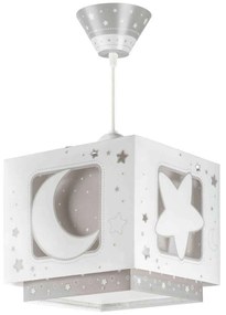 Φωτιστικό Οροφής Gray Moon 63232 E White-Grey Ango Polypropylene