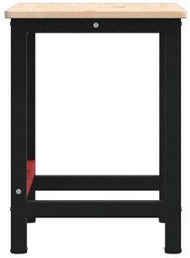 vidaXL Πάγκος Εργασίας Ορθογώνιος 100x60x81,5 εκ. από Μασίφ Ξύλο Δρυός