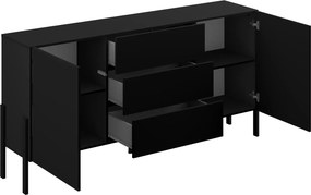 Μπουφές Plum 2D3D-Μαύρο