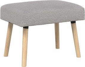 vidaXL παγκάκι Μονόχρωμο Ανοιχτό γκρι 60 x 40 x 45 εκ. Μπουκλέ