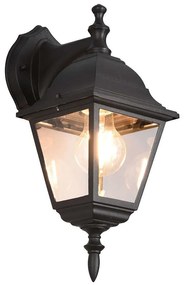 Φωτιστικό Τοίχου - Απλίκα Livenza 205767132 14x19x34cm 1xE27 60W Black Trio Lighting