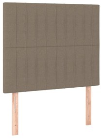 vidaXL Κεφαλάρια Κρεβατιού 2 τεμ. Taupe 80 x 5 x 78/88 εκ. Υφασμάτινο