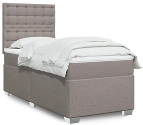 ΚΡΕΒΑΤΙ BOXSPRING ΜΕ ΣΤΡΩΜΑ TAUPE 90X200 ΕΚ. ΥΦΑΣΜΑΤΙΝΟ 3292689