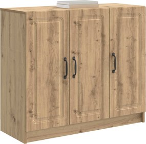 vidaXL Πλαϊνό γραφείο Artisan Δρυς 89 x 34,5 x 77 εκ.