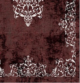 Bathmat Set (2 Pieces) 510616 - Claret Red Claret Red