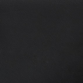 vidaXL Κεφαλάρι με Πτερύγια Μαύρο 147x16x118/128 εκ. Συνθ. Δέρμα