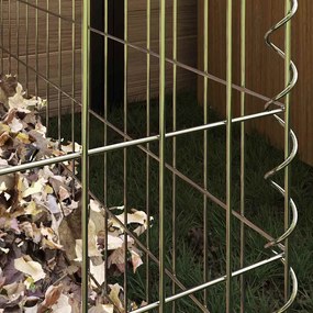 vidaXL Τετράγωνος Κομποστοποιητής 50 x 50 x 50 cm Σίδερο