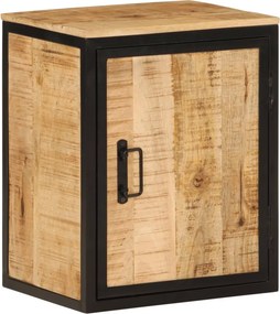 vidaXL Ντουλάπι Μπάνιου 40 x 30 x 50 εκ. Μασίφ Ξύλο Μάνγκο και Σίδηρος