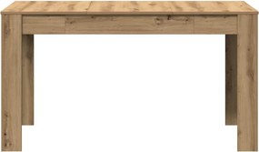 vidaXL Τραπεζαρία Τεχνίτης Δρυς 140 x 74,5 x 76 εκ. Επεξεργασμένο Ξύλο