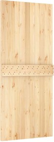 vidaXL Συρόμενη Πόρτα Φυσικό και Λευκό 90 x 210 cm