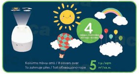 Παιδικό Φωτάκι Νυκτός LED & Προβολέας Aca Balloon