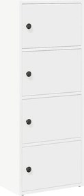 vidaXL Βιβλιοθήκη Λευκή 40x24x102 εκ. από Επεξεργασμένο Ξύλο