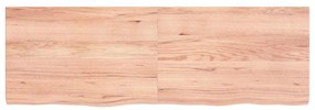 vidaXL Ράφι Τοίχου Ανοιχτό Καφέ 120x40x(2-4)εκ. Επεξ. Μασίφ Ξύλο Δρυός