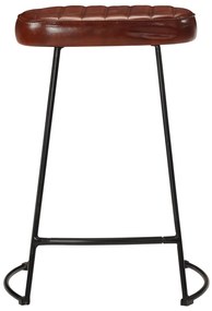 vidaXL Σκαμπό Μπαρ 2 τεμ. Σκούρο Καφέ 41x29x62 εκ.