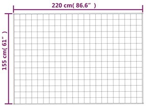 Κουβέρτα Βαρύτητας Μπλε 155 x 220 εκ. 11 κ. Υφασμάτινη - Μπλε