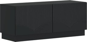 vidaXL 5 Τεμάχια LED Τηλεοπτικού Ντουλαπιού Μαύρο Επεξεργασμένο Ξύλο