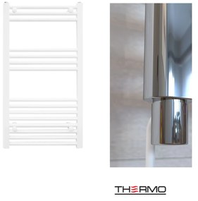 Thermo ALTO Θερμαινόμενη πετσετοκρεμάστρα από Mild Steel με ηλεκτρική λειτουργία, 80x50cm White
