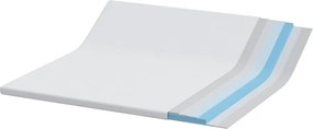 vidaXL Στρώμα επικάλυψης Λευκό 180 x 200 cm Ζακάρ ύφασμα