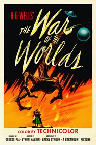 Αναπαραγωγή The War of the Worlds, H.G. Wells (Vintage Cinema / Retro Movie Theatre Poster / Iconic Film Advert)