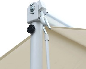 vidaXL Τέντα Μεταφερόμενη με Βραχίονες Κρεμ 3 x 3 μ.