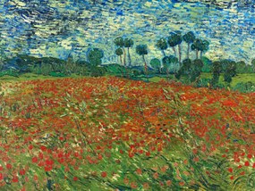 Εκτύπωση έργου τέχνης Poppy Fields - Vincent van Gogh, (40 x 30 cm)