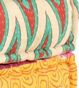 vidaXL Πουφ Patchwork 60 x 70 x 36 εκ. Υφασμάτινο