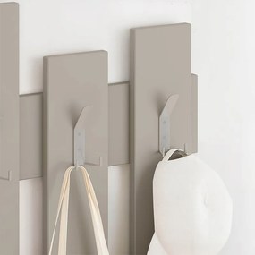 Κρεμάστρα τοίχου Wave Megapap χρώμα sandstone 64x4x81εκ.