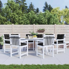 vidaXL Σετ Μαξιλαριών για Χαμηλή Πολυθρόνα 6 pcs Μελανζέ Μαύρο