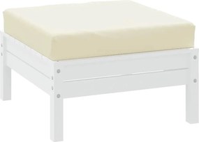 vidaXL Μαξιλάρι Παλέτας Κρεμ 60x60x9,5 εκ. Ύφασμα Oxford
