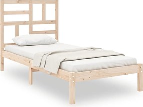 vidaXL Πλαίσιο Κρεβατιού 90 x 190 εκ. από Μασίφ Ξύλο Single
