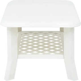 vidaXL Τραπεζάκι Σαλονιού Λευκό 90 x 60 x 46 εκ. Πλαστικό