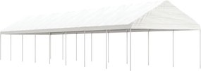 vidaXL Κιόσκι με Τέντα Λευκό 17,84 x 4,08 x 3,22 μ. από Πολυαιθυλένιο