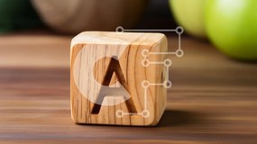 Intra Συλλεκτικό Ξύλινο Παζλ Plywood  4mm - Ξύλινο Μπλοκ με σκαλιστό γράμμα Α Σε Ξύλινο Κουτί - Διαστάσεις: 10x10 cm – 25 κομμάτια