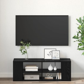 vidaXL Ντουλάπι TV Μαύρη δρυς 102 x 35 x 35 cm Επεξεργασμένο ξύλο