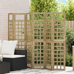 Οθόνη Ιδιωτικότητας Μέλι Καφέ 240 x 180 cm Στερεό ξύλο πεύκου