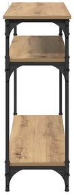 vidaXL Τραπέζι κονσόλας με ράφι Artisan Oak 100 x 29 x 75 εκ.