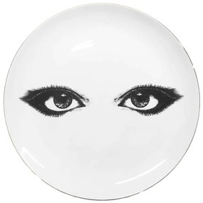 Πιάτο Looking At You Eyes 13001-LAY Φ16cm Bone White-Black Rory Dobner Bone China